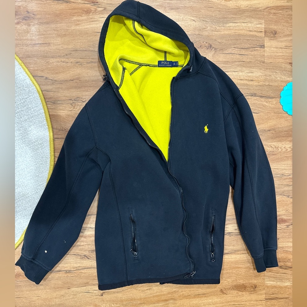Polo Ralph Lauren black and gold/yellow jacket